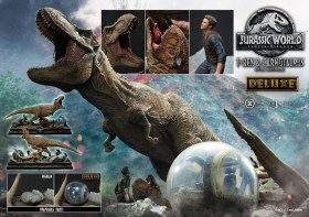 T-Rex & Carnotaurus Deluxe Version Jurassic World Fallen Kingdom 1/15 Statue by Prime 1 Studio
