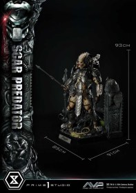 Scar Predator Deluxe Bonus Version The Alien vs. Predator Museum Masterline Series 1/3 Statue by Prime 1 Studio