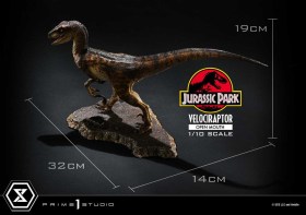 Velociraptor Open Mouth Jurassic Park Prime Collectibles 1/10 Statue by Prime 1 Studio