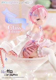 Ram Glass Edition Re:ZERO Starting Life in Another World Prisma Wing PVC 1/7 Statue by Prime 1 Studio