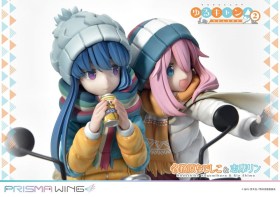 Nadeshiko Kagamihara & Rin Shima Laid-Back Camp Prisma Wing PVC 1/7 Statue by Prime 1 Studio