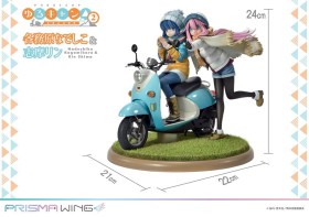 Nadeshiko Kagamihara & Rin Shima Laid-Back Camp Prisma Wing PVC 1/7 Statue by Prime 1 Studio