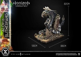 Aloy vs. The Slitherfang Horizon Forbidden West Statue by Prime 1 Studio
