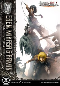 Eren, Mikasa, & Armin Attack on Titan Ultimate Premium Masterline Statue by Prime 1 Studio