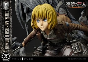 Eren, Mikasa, & Armin Attack on Titan Ultimate Premium Masterline Statue by Prime 1 Studio