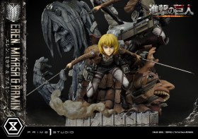 Eren, Mikasa, & Armin Attack on Titan Ultimate Premium Masterline Statue by Prime 1 Studio
