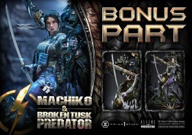 Machiko & Broken Tusk Predator DX Bonus Version Aliens vs. Predator (Comic) 1/4 Statue by Prime 1 Studio