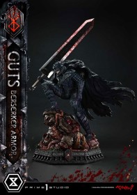 Guts, Berserker Armor Grunbeld vs. Guts Deluxe Bonus Berserk 1/4 Statue by Prime 1 Studio