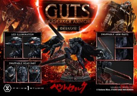 Guts, Berserker Armor Grunbeld vs. Guts Deluxe Bonus Berserk 1/4 Statue by Prime 1 Studio