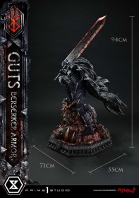 Guts, Berserker Armor Grunbeld vs. Guts Deluxe Bonus Berserk 1/4 Statue by Prime 1 Studio