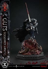 Guts, Berserker Armor Grunbeld vs. Guts Deluxe Bonus Berserk 1/4 Statue by Prime 1 Studio