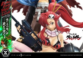 Kamina, Simon & Yoko with Lagann Gurren Lagann 1/4 Statue by Prime 1 Studio