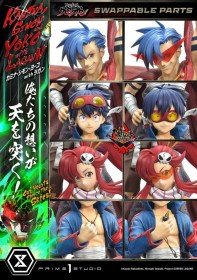 Kamina, Simon & Yoko with Lagann Deluxe Gurren Lagann 1/4 Statue by Prime 1 Studio