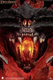 Balrog Polda Edition (Flames & Base) Lord of the Rings 1/1 Bust by Queen Studios