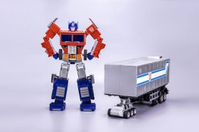 Optimus Prime Flagship Trailer Kit Interactive Auto-Converting Vehicle Transformers by Robosen