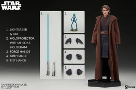 Anakin Skywalker Star Wars The Clone Wars 1/6 Action Figure by Sideshow Collectibles