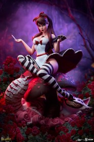 Alice in Wonderland Game of Hearts Edition Fairytale Fantasies Collection Statue by Sideshow Collectibles