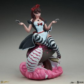 Alice in Wonderland Game of Hearts Edition Fairytale Fantasies Collection Statue by Sideshow Collectibles