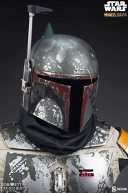 Boba Fett Star Wars The Mandalorian Life-Size Bust by Sideshow Collectibles