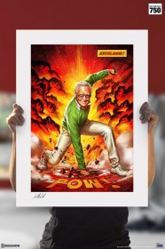 Stan Lee Excelsior! Marvel Art Print unframed by Sideshow Collectibles