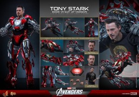 Tony Stark (Mark VII Suit-Up Version) The Avengers Movie Masterpiece 1/6 Action Figure by Hot Toys