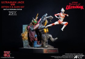 Ultraman Jack vs Zetton II & Alien Bat Battle scene Return of Ultraman Diorama 1/8 Statue by Star Ace Toys