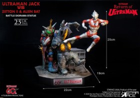 Ultraman Jack vs Zetton II & Alien Bat Battle scene Return of Ultraman Diorama 1/8 Statue by Star Ace Toys