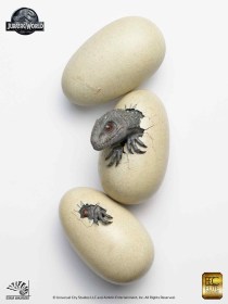 Hatching Indominus Rex Jurassic World Set of 3 Statues 1/2 by ECC