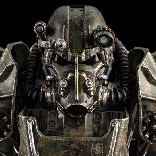 Threezero T 60 Camouflage Power Armor Fallout 1 6 Action Figure By Threezero