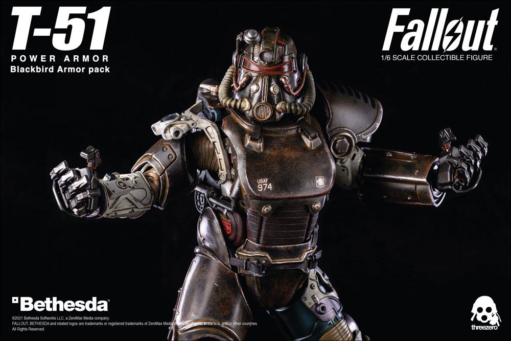 Fallout T 51 Power Armor Fallout 4 Blackbird Armor Pack By Threezero