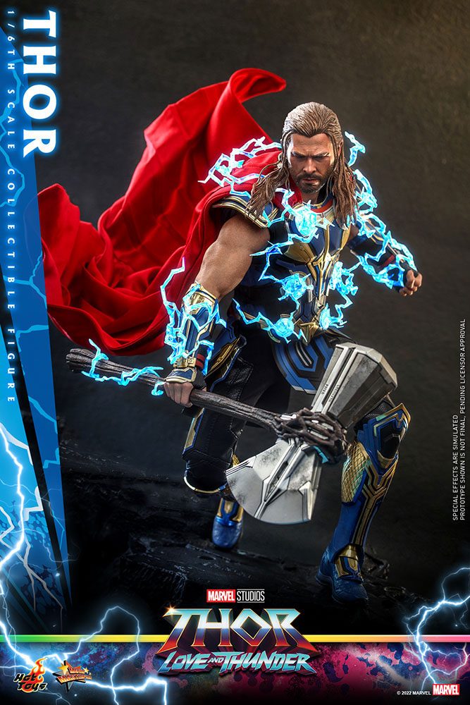 Thor Love And Thunder Toys Hot Toys: Thor Love and Thunder Masterpiece 1/6 Action Figure Thor by